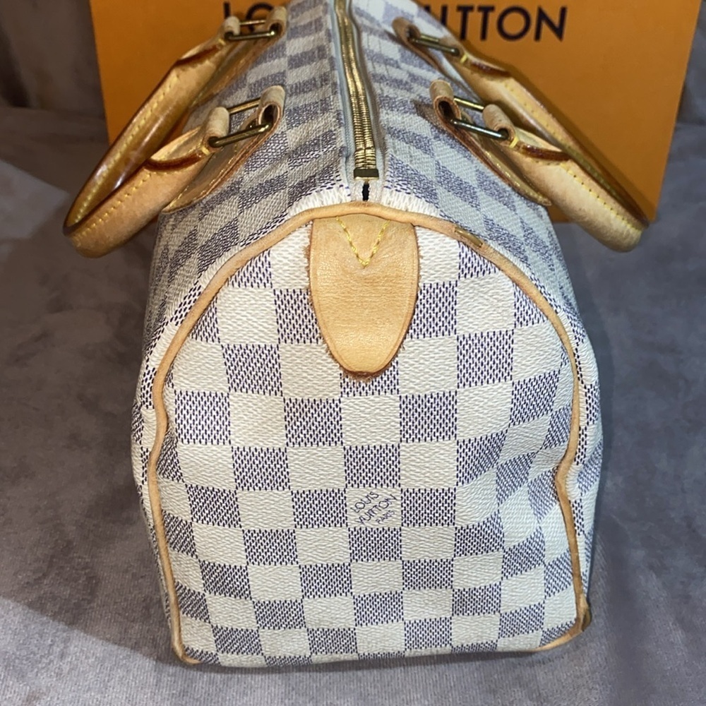 Louis Vuitton Speedy 25 Damier Azur Satchel - Picture 4 of 16